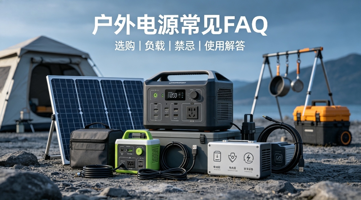 常问FAQ_户外储能电源｜选型 续航 负载 使用禁忌解答