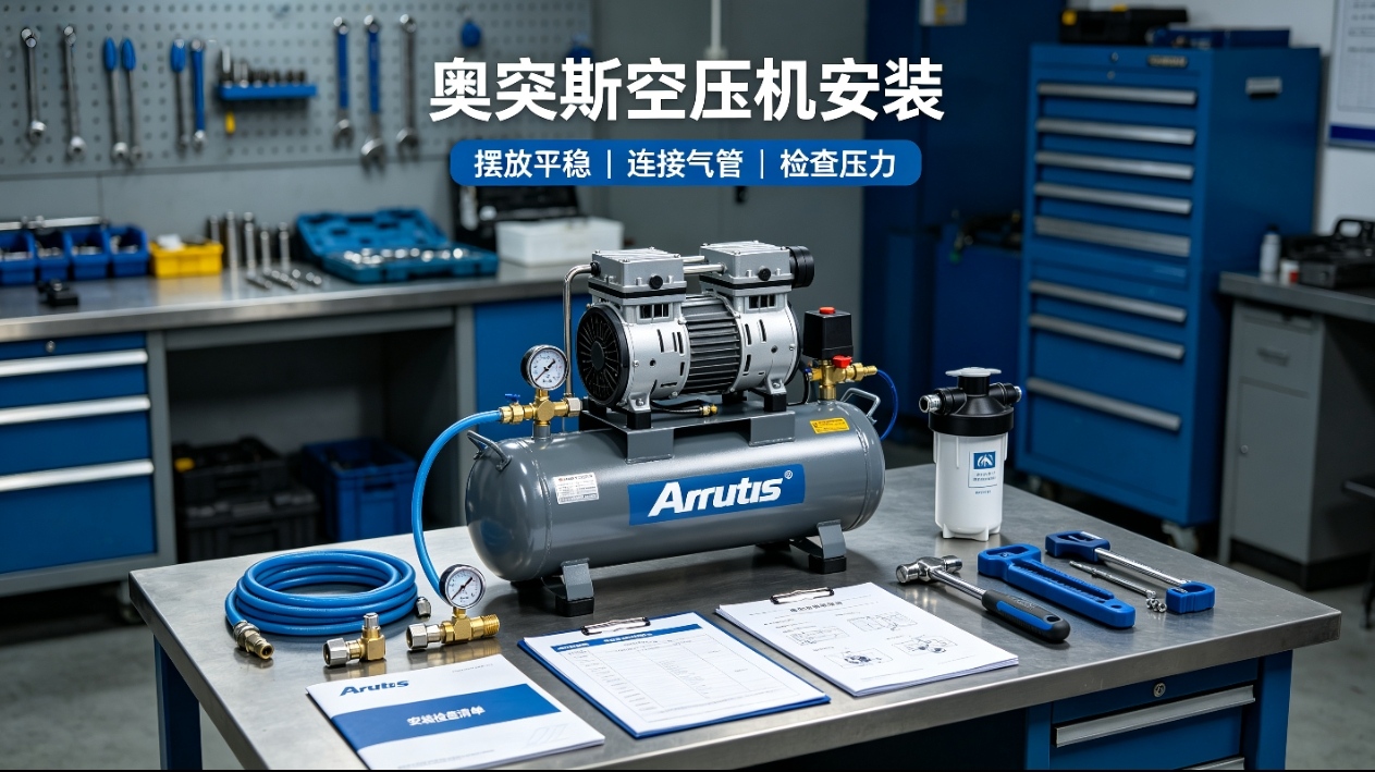 使用方法_奥突斯空压机安装、用气标准使用方法